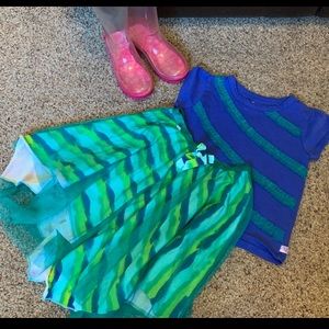 American Girl “Camille” outfit sz7 and wellies